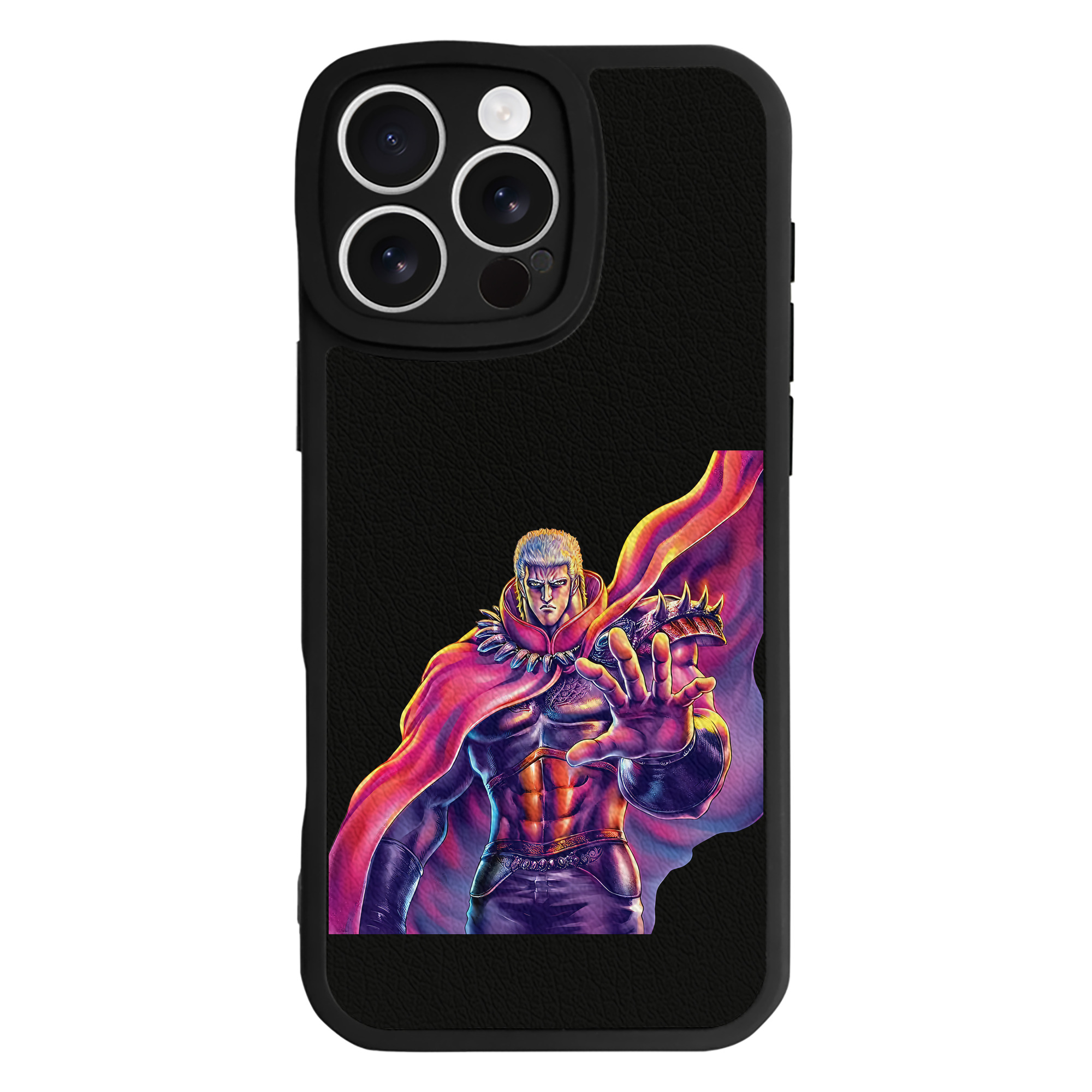 （画像用） 北斗の拳 Fist of the North Star 【iPhone 16シリーズ対応】シリコンスマホケース（レザー調） 材質：シリコン